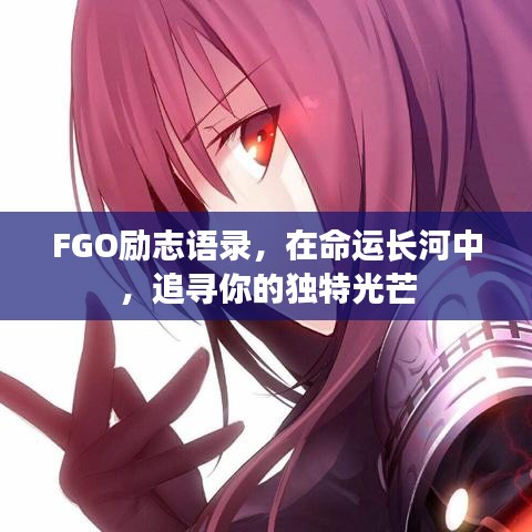 FGO勵(lì)志語(yǔ)錄，在命運(yùn)長(zhǎng)河中，追尋你的獨(dú)特光芒