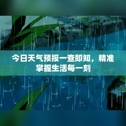 今日天氣預報一查即知，精準掌握生活每一刻