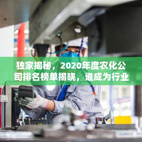 獨家揭秘，2020年度農(nóng)化公司排名榜單揭曉，誰成為行業(yè)翹楚，引領(lǐng)風(fēng)騷？