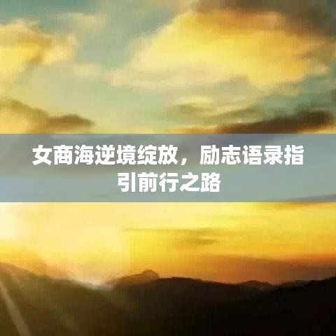 女商海逆境綻放，勵志語錄指引前行之路