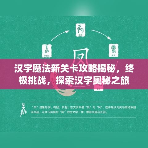 漢字魔法新關(guān)卡攻略揭秘，終極挑戰(zhàn)，探索漢字奧秘之旅