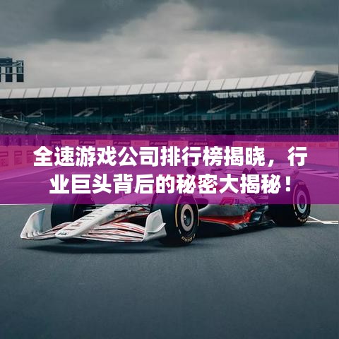全速游戲公司排行榜揭曉，行業(yè)巨頭背后的秘密大揭秘！