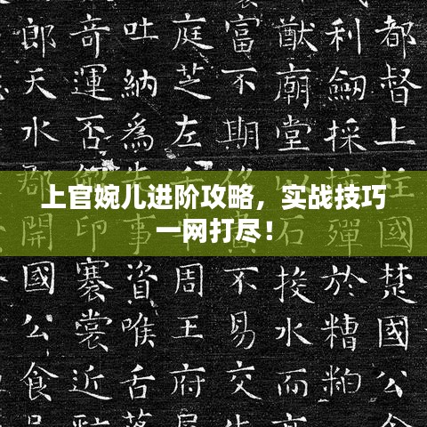上官婉兒進(jìn)階攻略，實(shí)戰(zhàn)技巧一網(wǎng)打盡！