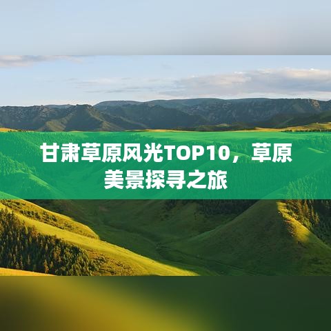 甘肅草原風(fēng)光TOP10，草原美景探尋之旅