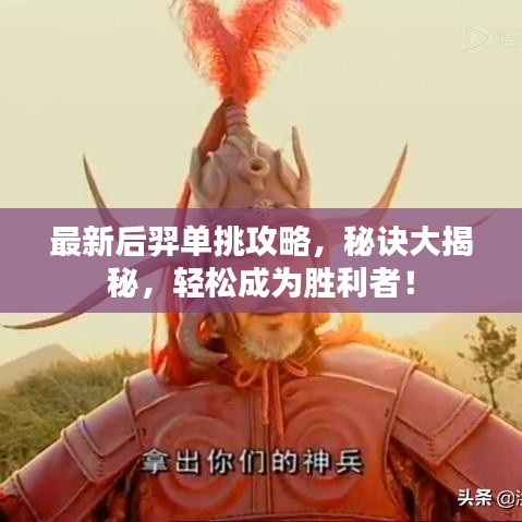 最新后羿單挑攻略，秘訣大揭秘，輕松成為勝利者！