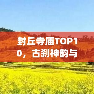 封丘寺廟TOP10，古剎神韻與千年文化探尋之旅
