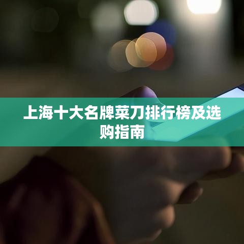 上海十大名牌菜刀排行榜及選購(gòu)指南