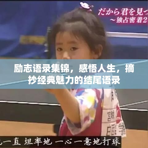 勵志語錄集錦，感悟人生，摘抄經(jīng)典魅力的結(jié)尾語錄