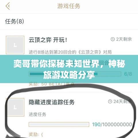 奕哥帶你探秘未知世界，神秘旅游攻略分享
