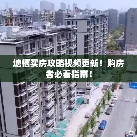 塘棲買房攻略視頻更新！購(gòu)房者必看指南！