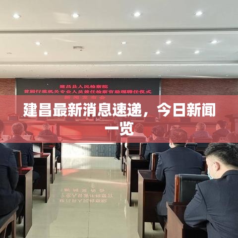 建昌最新消息速遞，今日新聞一覽