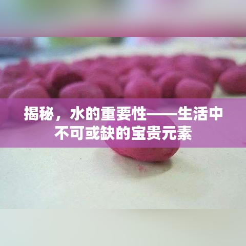 揭秘，水的重要性——生活中不可或缺的寶貴元素