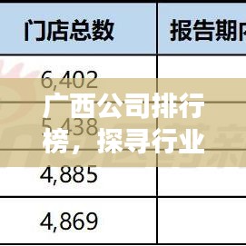 廣西公司排行榜，探尋行業(yè)巨頭，深度解析發(fā)展脈絡(luò)