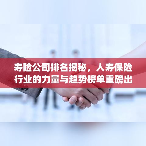 壽險公司排名揭秘，人壽保險行業(yè)的力量與趨勢榜單重磅出爐！