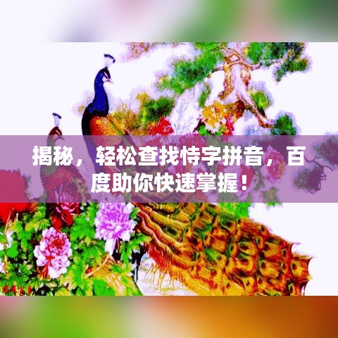 揭秘，輕松查找恃字拼音，百度助你快速掌握！