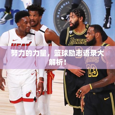 努力的力量，籃球勵(lì)志語錄大解析！