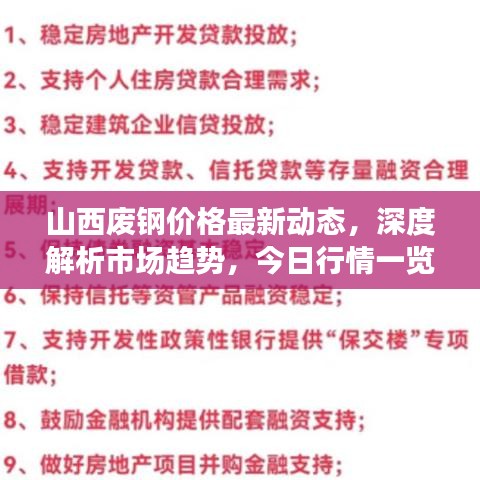 山西廢鋼價(jià)格最新動(dòng)態(tài)，深度解析市場(chǎng)趨勢(shì)，今日行情一覽