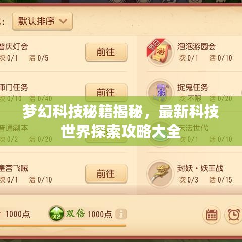 夢幻科技秘籍揭秘，最新科技世界探索攻略大全