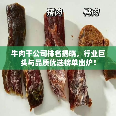 牛肉干公司排名揭曉，行業(yè)巨頭與品質(zhì)優(yōu)選榜單出爐！