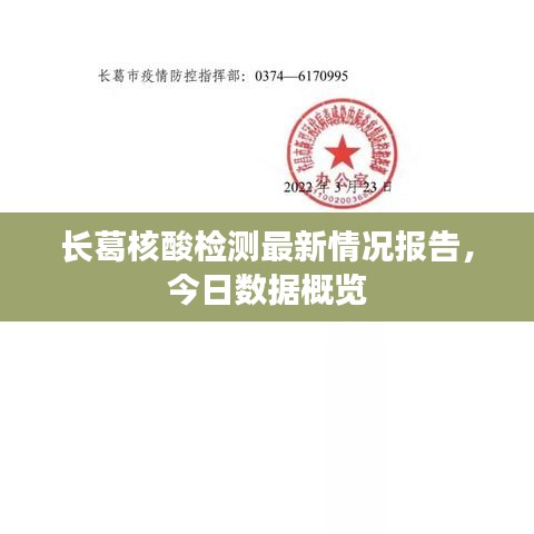 長(zhǎng)葛核酸檢測(cè)最新情況報(bào)告，今日數(shù)據(jù)概覽