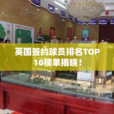 英國簽約球員排名TOP10榜單揭曉！