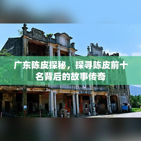 廣東陳皮探秘，探尋陳皮前十名背后的故事傳奇
