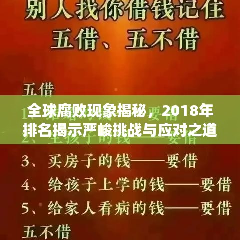 全球腐敗現(xiàn)象揭秘，2018年排名揭示嚴(yán)峻挑戰(zhàn)與應(yīng)對之道