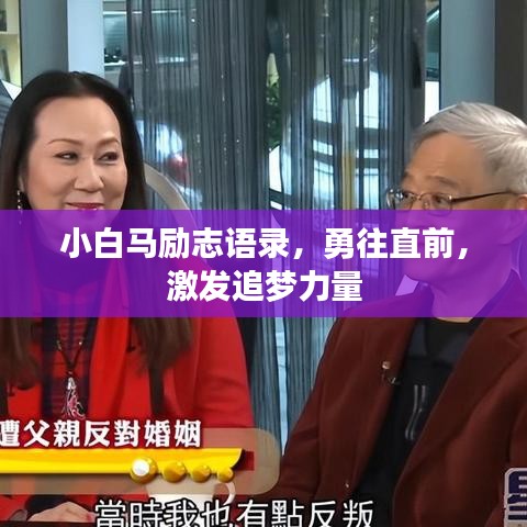 小白馬勵志語錄，勇往直前，激發(fā)追夢力量