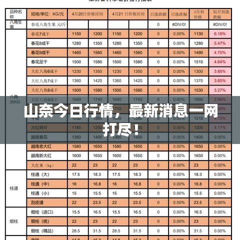 山奈今日行情，最新消息一網(wǎng)打盡！