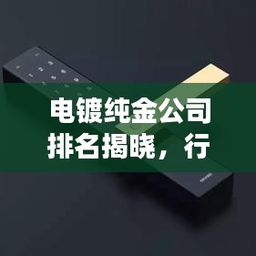 電鍍純金公司排名揭曉，行業(yè)領(lǐng)軍者的成功奧秘探索