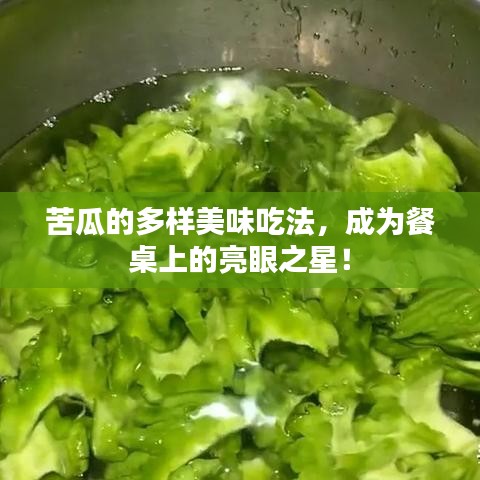 苦瓜的多樣美味吃法，成為餐桌上的亮眼之星！