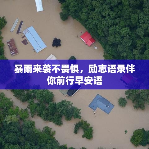 暴雨來襲不畏懼，勵志語錄伴你前行早安語