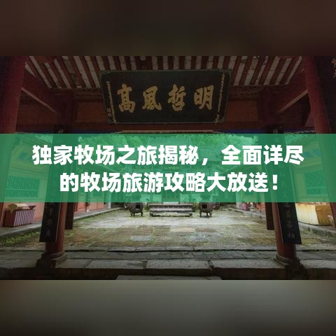 獨家牧場之旅揭秘，全面詳盡的牧場旅游攻略大放送！