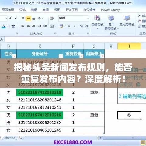揭秘頭條新聞發(fā)布規(guī)則，能否重復發(fā)布內(nèi)容？深度解析！