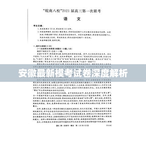 安徽最新模考試卷深度解析