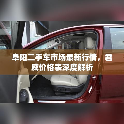 阜陽二手車市場最新行情，君威價格表深度解析