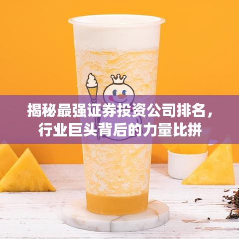 揭秘最強證券投資公司排名，行業(yè)巨頭背后的力量比拼