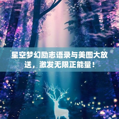 星空夢幻勵志語錄與美圖大放送，激發(fā)無限正能量！