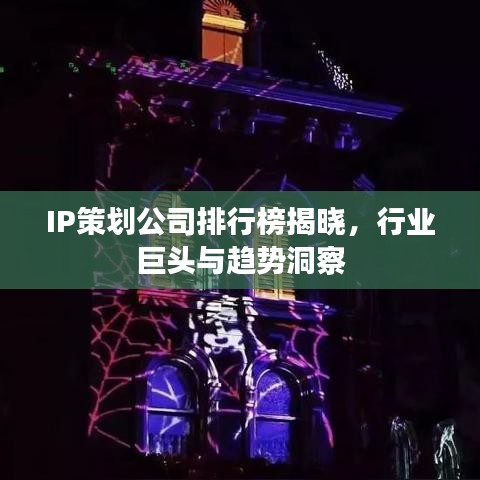IP策劃公司排行榜揭曉，行業(yè)巨頭與趨勢(shì)洞察