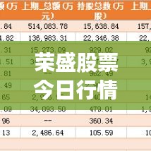 榮盛股票今日行情深度解析