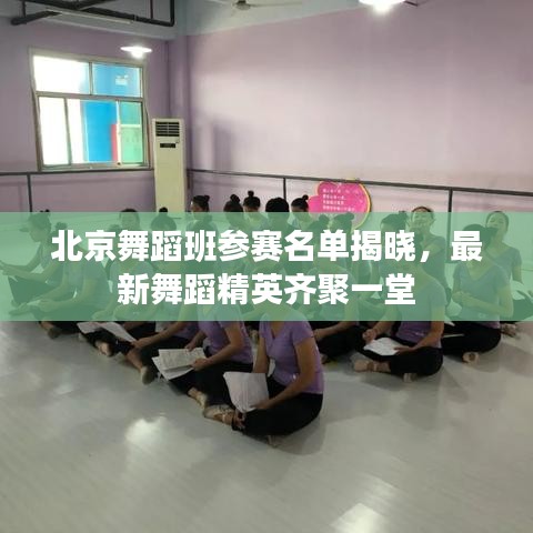 北京舞蹈班參賽名單揭曉，最新舞蹈精英齊聚一堂