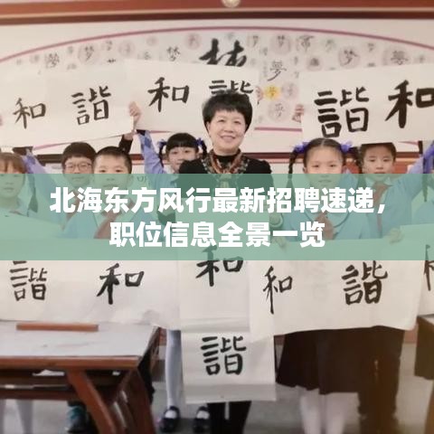 北海東方風(fēng)行最新招聘速遞，職位信息全景一覽