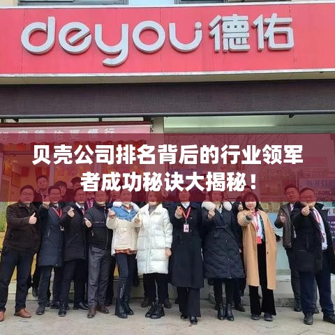 貝殼公司排名背后的行業(yè)領軍者成功秘訣大揭秘！