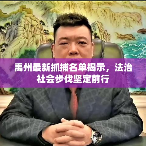 禹州最新抓捕名單揭示，法治社會(huì)步伐堅(jiān)定前行
